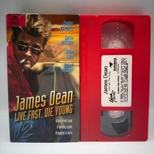 James Dean Live Fast Die Young VHS Red Tape Casper Van Dien Robert Mitchum York
